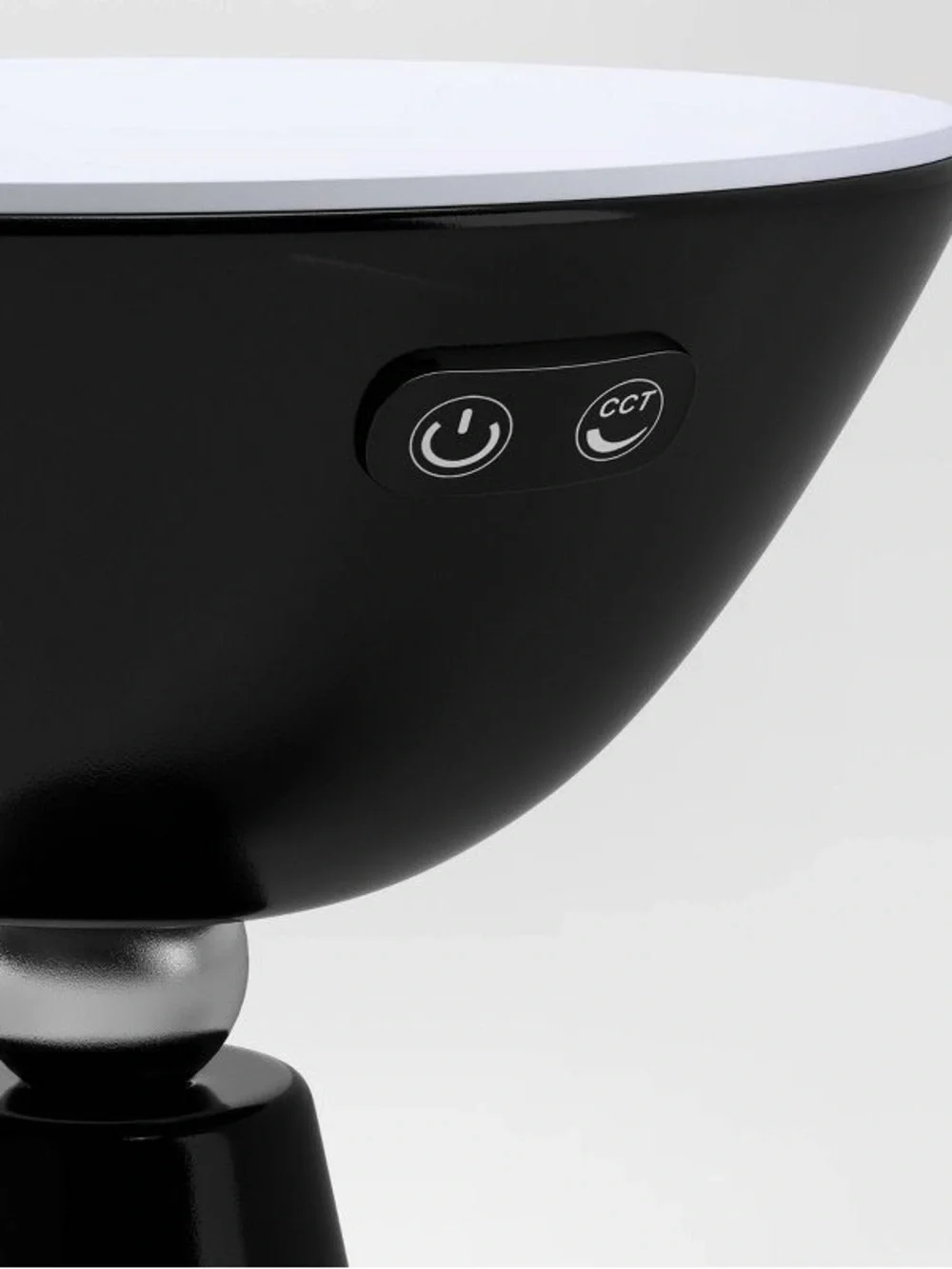 Portable Rechargeable Ambient Mood Lamp with Sunset Light Effect Black